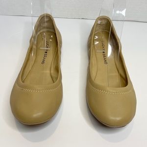 Lucky Brand Women's Emmie Shoes Ballet Flats Slip on Leather Tan Neutral 6.5 M